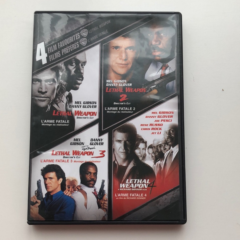 4/$20 Lethal Weapon 4 Film Favourites DVD